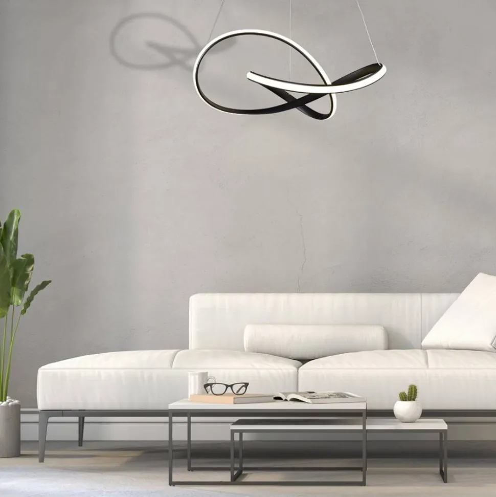 Lampa wisząca CAPPIO czarna 36W LED