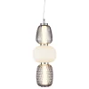 Lampa Wisząca CARO Srebrny Szklane Klosze 28W LED 17cm