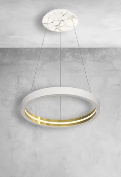 Lampa Wisząca CASSIOPEIA Biały Marmur 8,5W LED 70cm