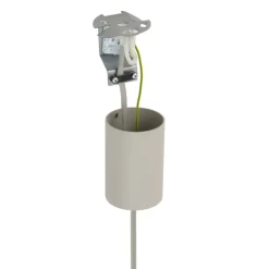 Lampa wisząca CEDRO L beżowa 1xE27