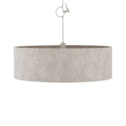 Lampa wisząca CEDRO L beżowa 1xE27