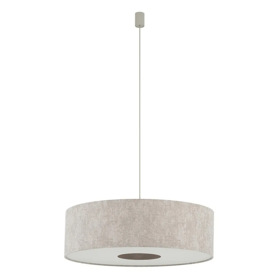 Lampa wisząca CEDRO L beżowa 1xE27
