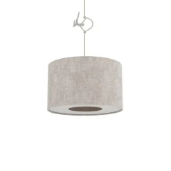 Lampa wisząca CEDRO S beżowa 1xE27