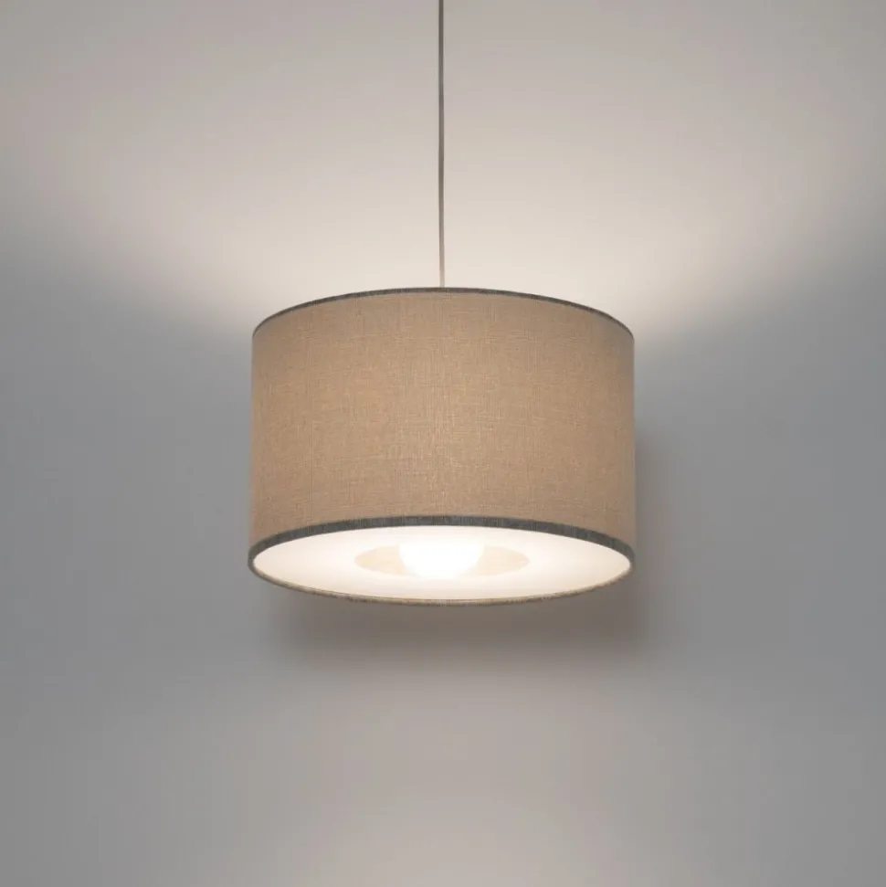Lampa wisząca CEDRO S beżowa 1xE27