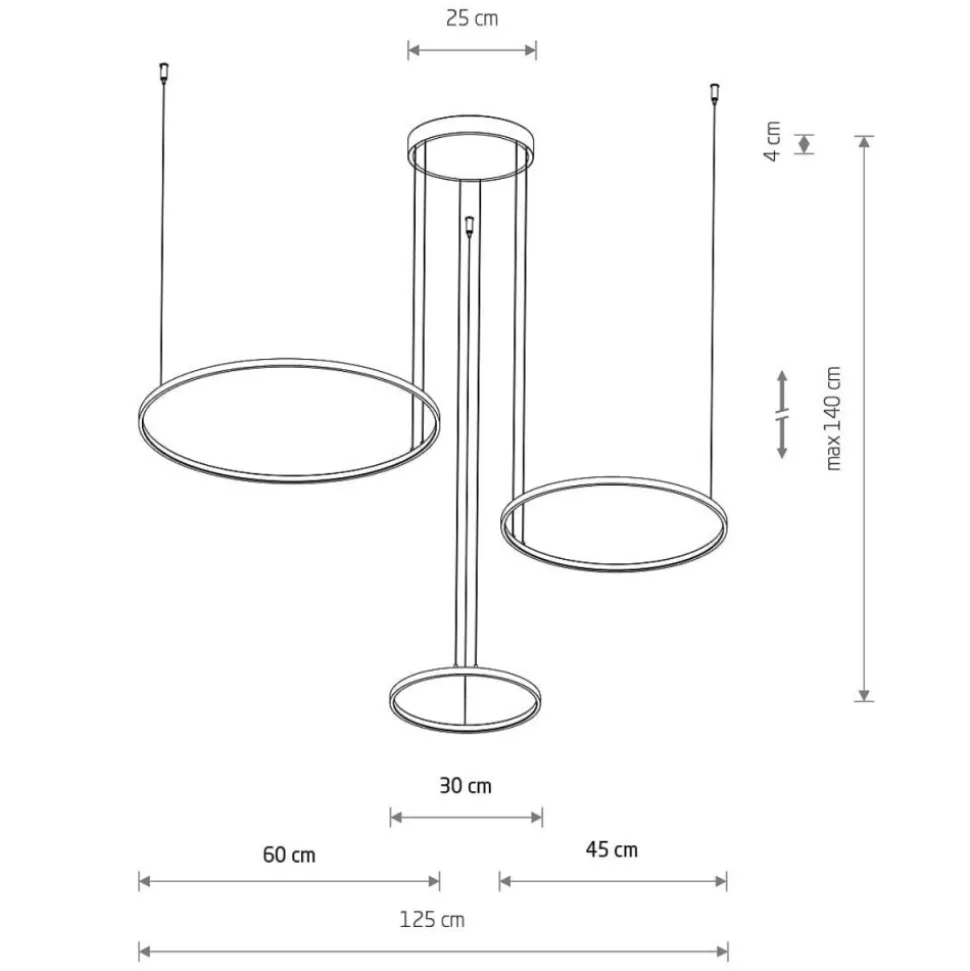 Lampa wisząca CIRCOLO LED oliwkowa 45W 3000K