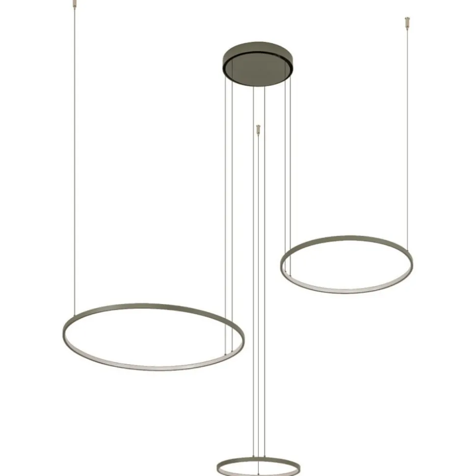 Lampa wisząca CIRCOLO LED oliwkowa 45W 3000K