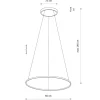 Lampa wisząca CIRCOLO LED M biała 21W 3000K okrągła