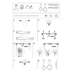 Lampa Wisząca CIRCOLO P Czarny 18W LED 4000K 45cm