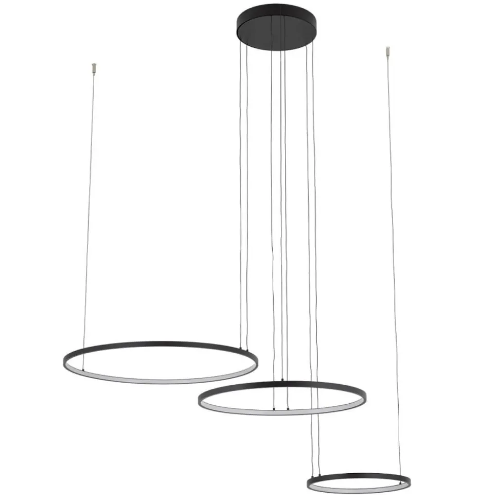 Lampa wisząca CIRCOLO POWER LED czarna 85W 3000K