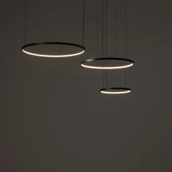 Lampa wisząca CIRCOLO POWER LED czarna 85W 3000K