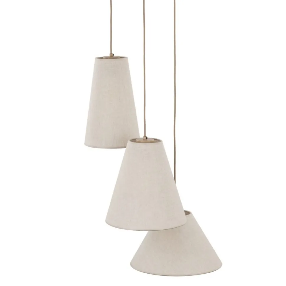 Lampa wisząca CONEA sabia beżowa 3xE27