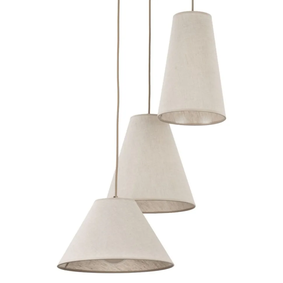 Lampa wisząca CONEA sabia beżowa 3xE27