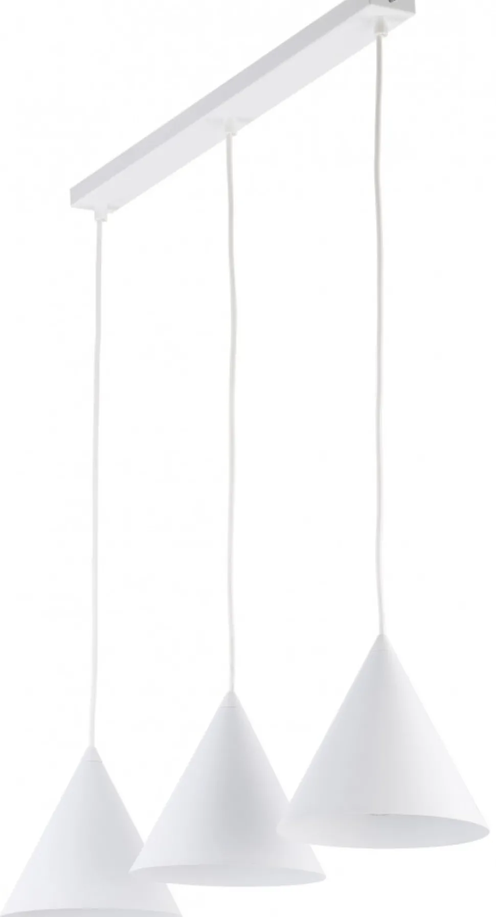 Lampa Wisząca CONO Biały Metalowe Klosze 3xE27