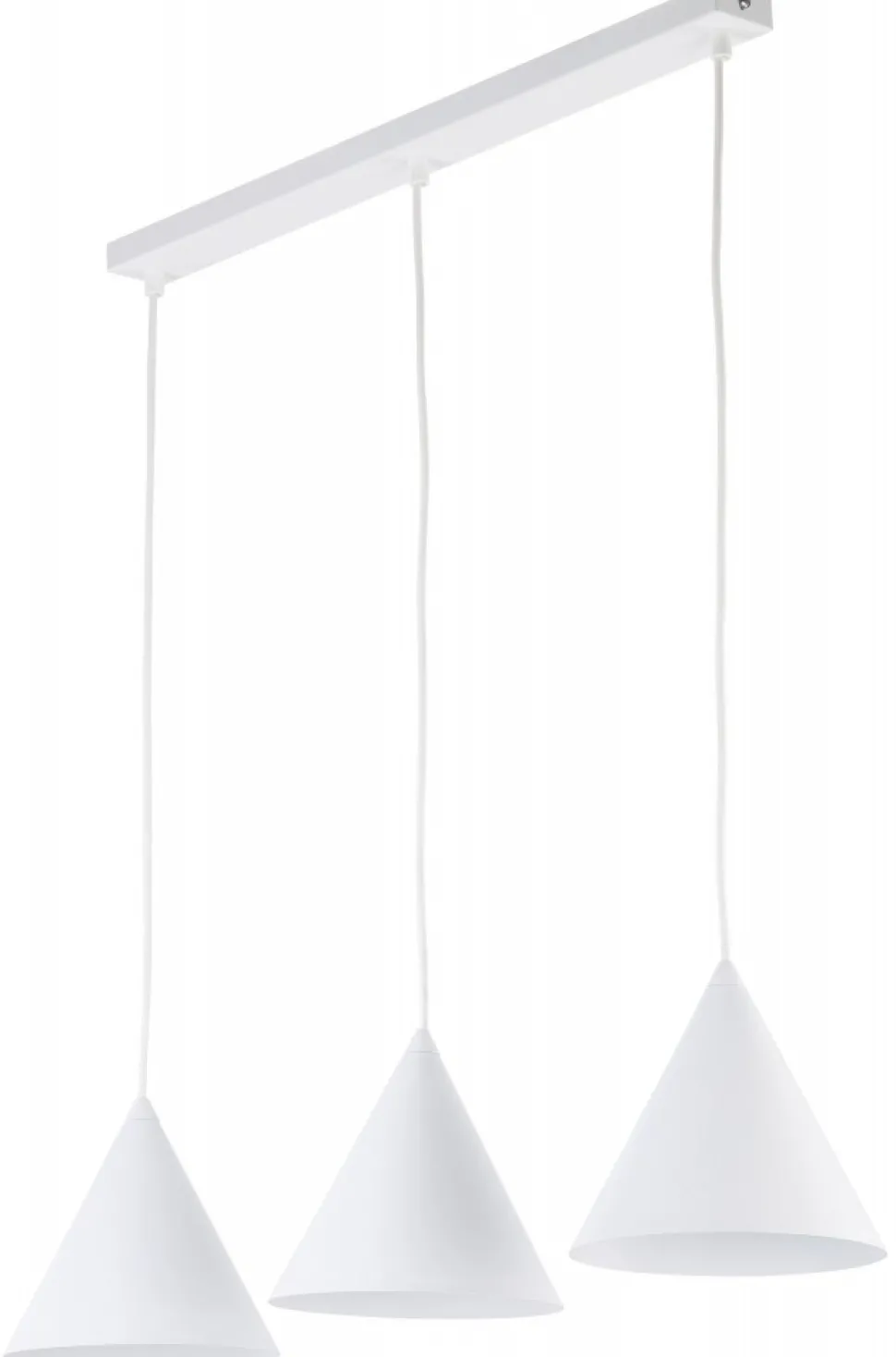 Lampa Wisząca CONO Biały Metalowe Klosze 3xE27