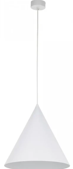 Lampa Wisząca CONO Biały Metalowy Klosz 1xE27 32cm
