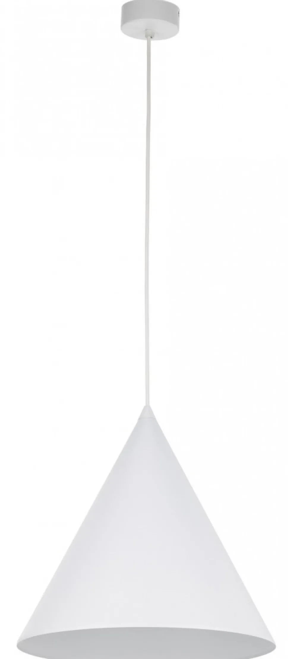 Lampa Wisząca CONO Biały Metalowy Klosz 1xE27 32cm