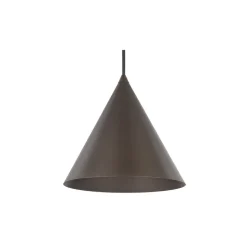Lampa Wisząca CONO Brązowy Metalowy Klosz 1xE27 19cm