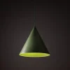 Lampa wisząca CONO L zielona 1xE27