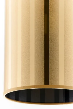 Lampa wisząca CORTINA czarna złoty klosz 1xE27