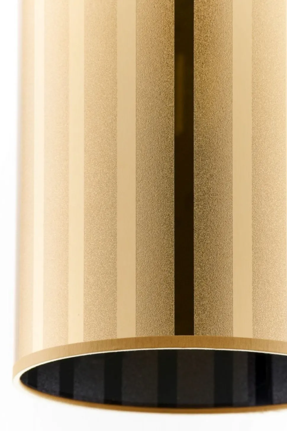 Lampa wisząca CORTINA czarna złoty klosz 1xE27