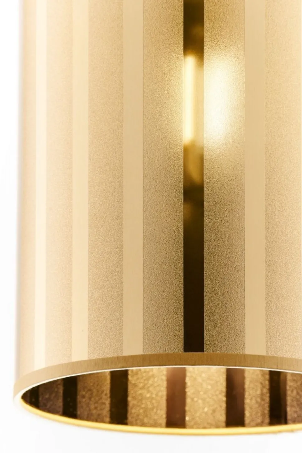Lampa wisząca CORTINA czarna złoty klosz 1xE27