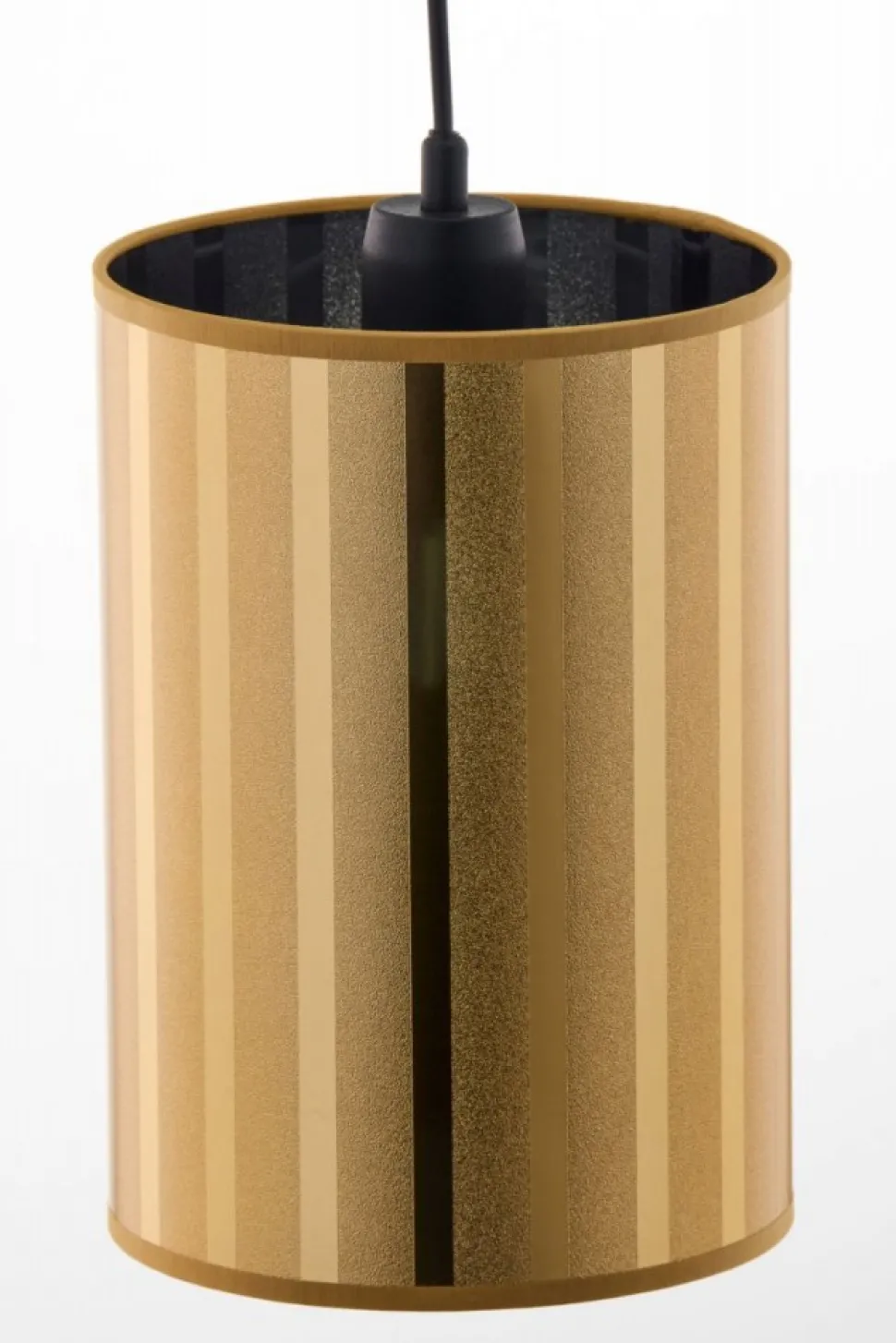 Lampa wisząca CORTINA czarna złoty klosz 1xE27