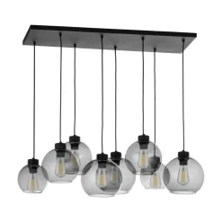 Lampa Wisząca CUBUS Czarny Grafitowy 8xE27