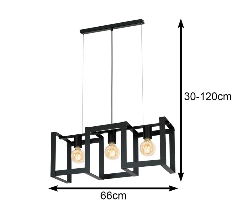 Lampa wisząca czarna Kartel LOFT plafon