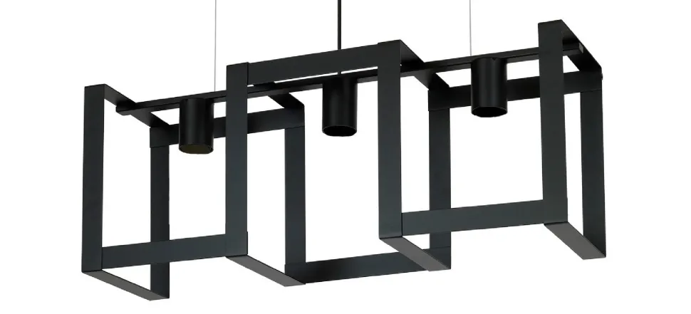 Lampa wisząca czarna Kartel LOFT plafon