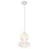 Lampa wisząca DAPHNE Biała Szklana 12W LED 3000K 20cm