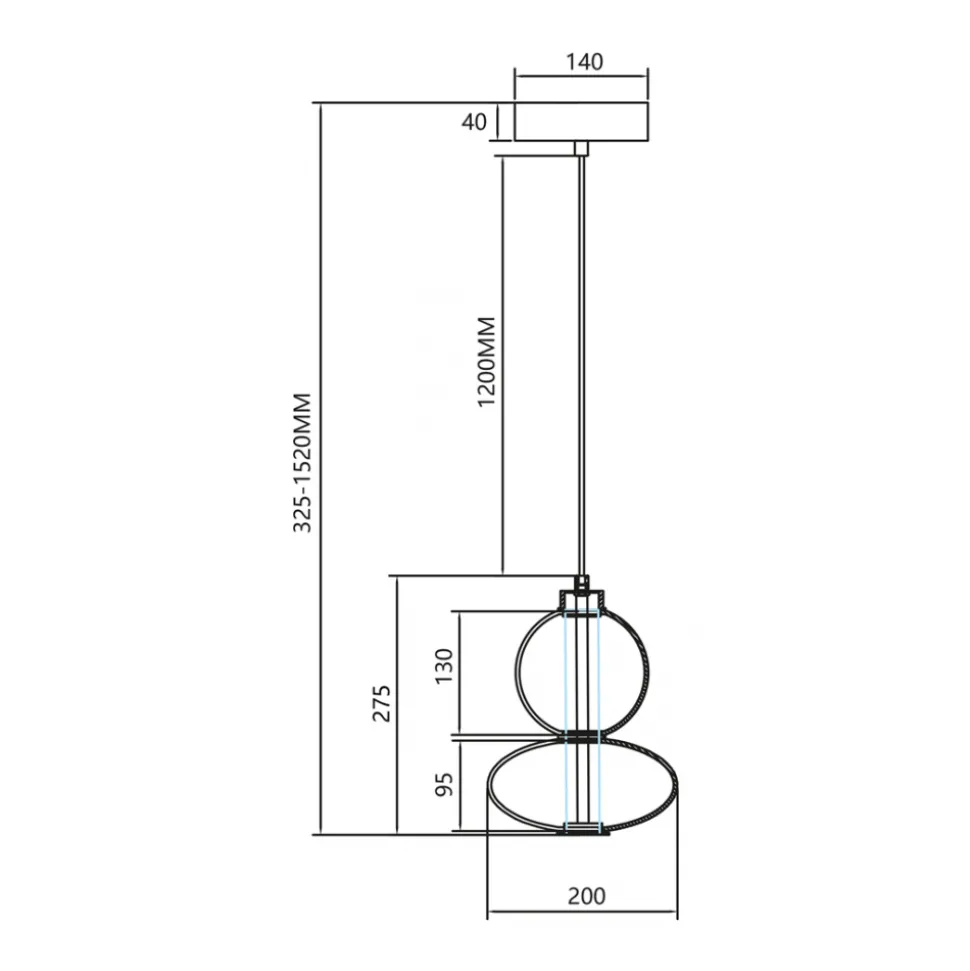 Lampa Wisząca DAPHNE Złoty Szklany Klosz 12W LED 20cm