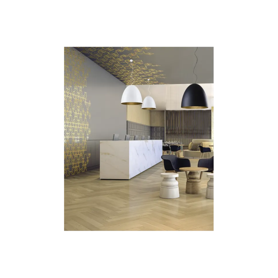 Lampa Wisząca EGG Biały Złoty Metalowy Klosz 1xE27 75cm