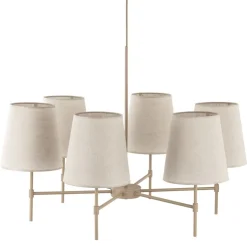 Lampa wisząca ELIZABETH sabia beżowa 6xE27