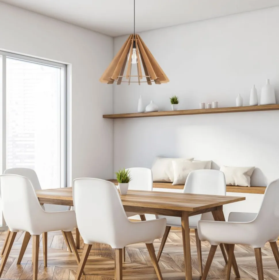 Lampa wisząca ERIS WOOD L 1xE27
