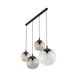 Lampa Wisząca ESME Mix Szklane Klosze 4xE27 87cm