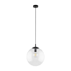 Lampa Wisząca ESME Transparentny Szklany Klosz 1xE27 35 cm