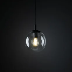 Lampa Wisząca ESME Transparentny Szklany Klosz 1xE27 30 cm