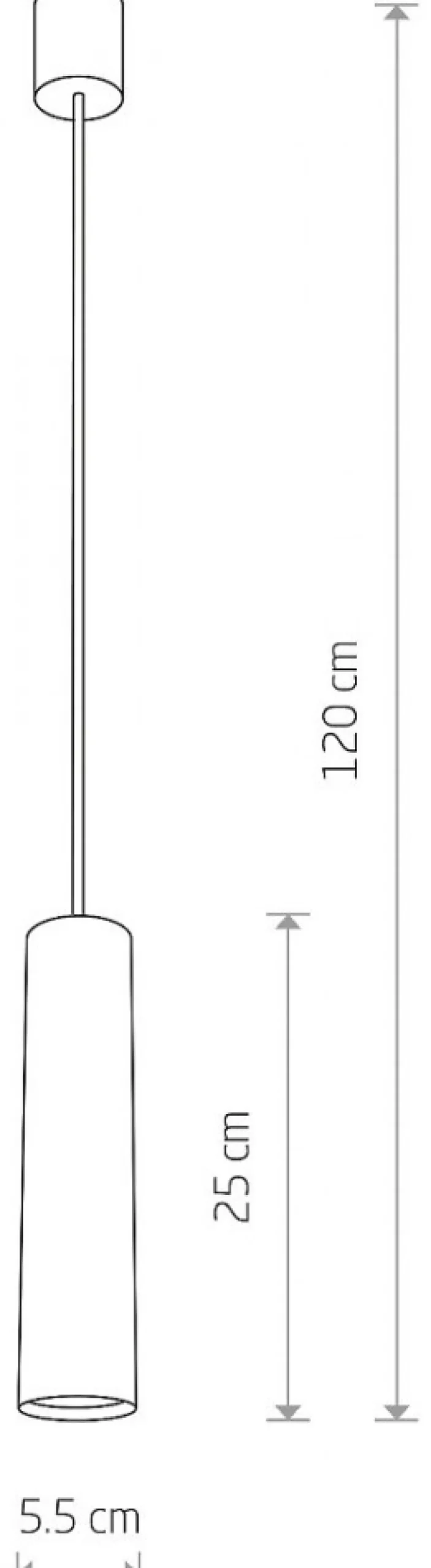 Lampa Wisząca EYE M Czarny 1xGU10