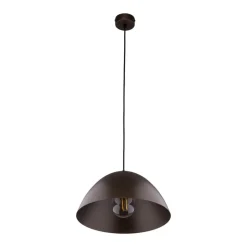 Lampa wisząca FARO brązowa 1xE27 34 cm
