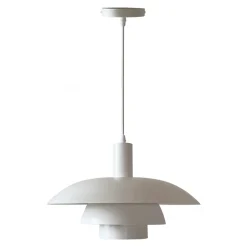 Lampa wisząca FERRO Biała Metalowa 1xE27 38cm