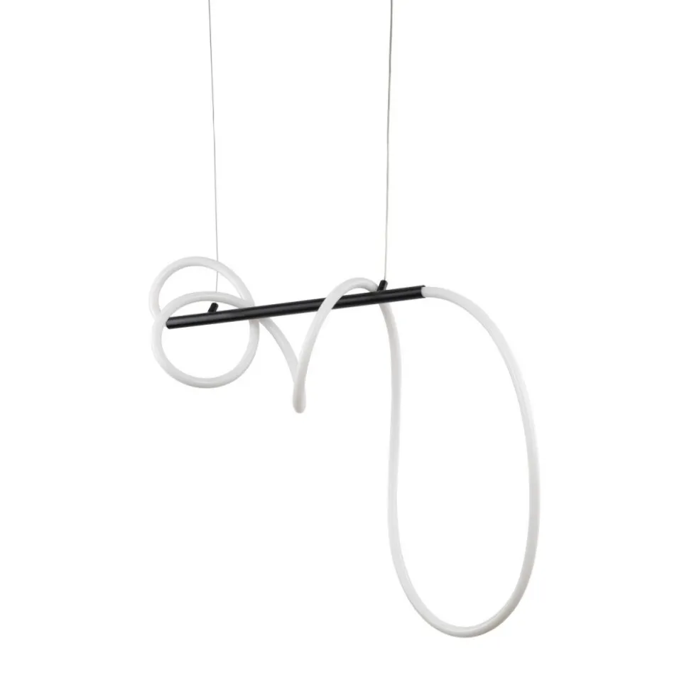 Lampa wisząca FLEXI czarna 1xLED 36W 4000K