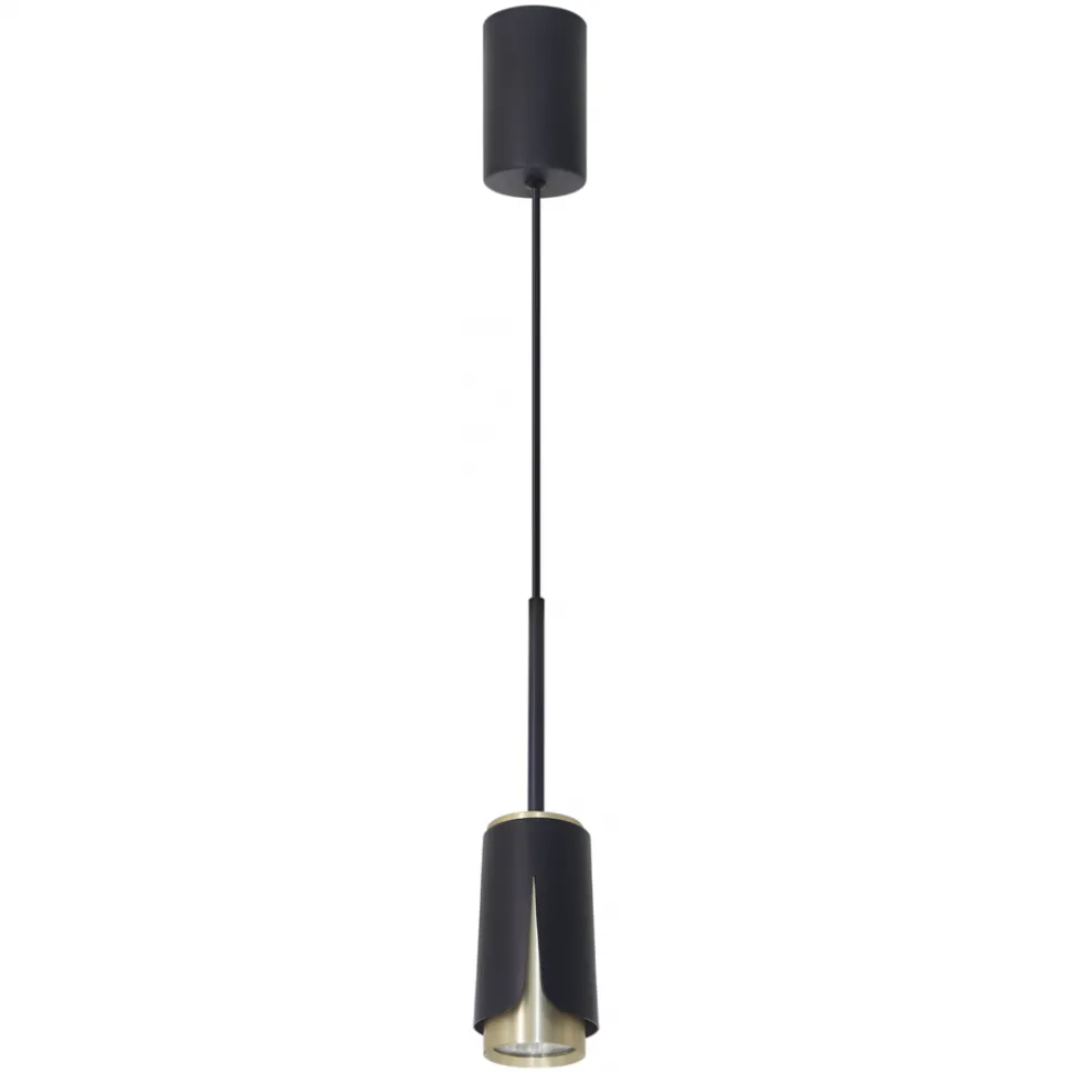 Lampa Wisząca FLOWER Czarny Złoty 1xGU10 7cm