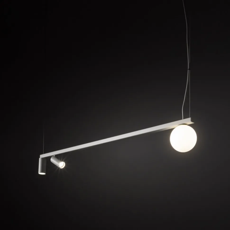Lampa wisząca FOURTY biała 2xGU10 1xG9