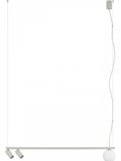 Lampa wisząca FOURTY szara 2xGU10 1xG9