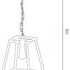 Lampa Wisząca FRAME Czarny Złoty 1xE27 30cm
