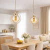 Lampa Wisząca Galaxy Beżowa Szkło 1xE27 27 cm