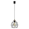 Lampa Wisząca GALAXY Czarny Metalowy Klosz 1xE27 20cm