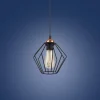 Lampa Wisząca GALAXY Czarny Metalowy Klosz 1xE27 18,5cm