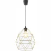 Lampa wisząca GALAXY XL czarna klosz złoty 1xE27