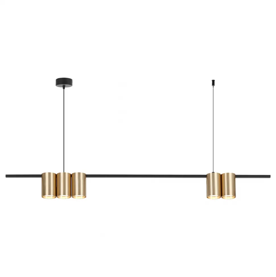 Lampa Wisząca GENESIS Listwa Złoty 5xGU10